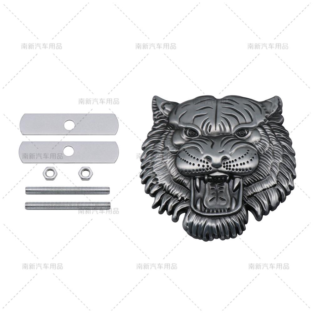 Emblema Metallico per Auto Testa di Tigre Adesivo Personalizzato per Modifica Fuoristrada Logo Decorativo per Griglia Carrozzeria Auto