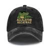 Washed Cotton Baseball Cap Breathable Alligator Dad Hat Comfortable Fashion Golf Hat Adjustable for Outdoor Sports