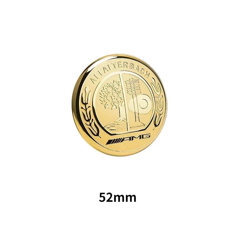1pcs 52mm 58mm Car Steering Wheel Sticker Auto Interior For Mercedes Benz AMG W212 W213 W205 W177 V177 W247 W176 GLA GLC W166