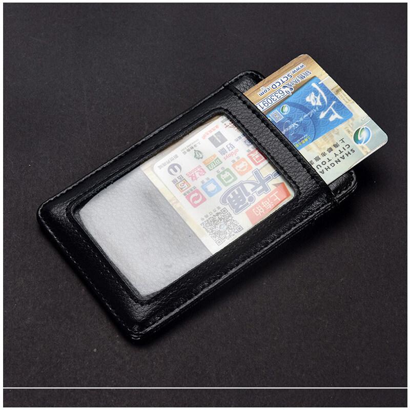 Echte leren ID-kaarthouders Zakelijke mode Werkkaarthouder met nylon koord ID-borstkaarten Naamplaatje