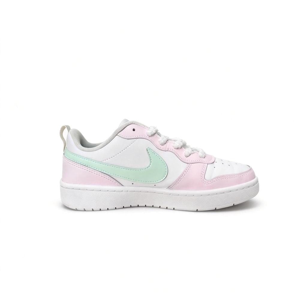 Nike Pink And White Kitten Leather Cushioning Abrasion Resistant Slip Resistant Low Top Skateboard Shoes Unisex Pink BQ5448-100(team1670-)