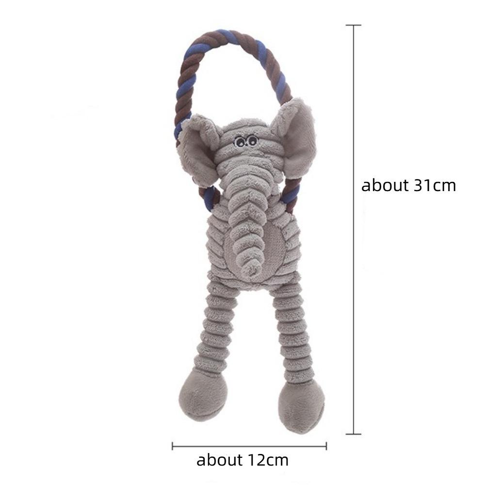 Interactive Training Plush Dog Toys Bite Resistant Teeth Grinding Squeaky Toys Braiding Rope Durable Puppy Teething Toys