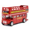 1Pcs Metal Pull Back Simulation Car Toy 1:64 Vintage British Europe Double  Bus Diecast Alloy Car Model Antique Kids Toys