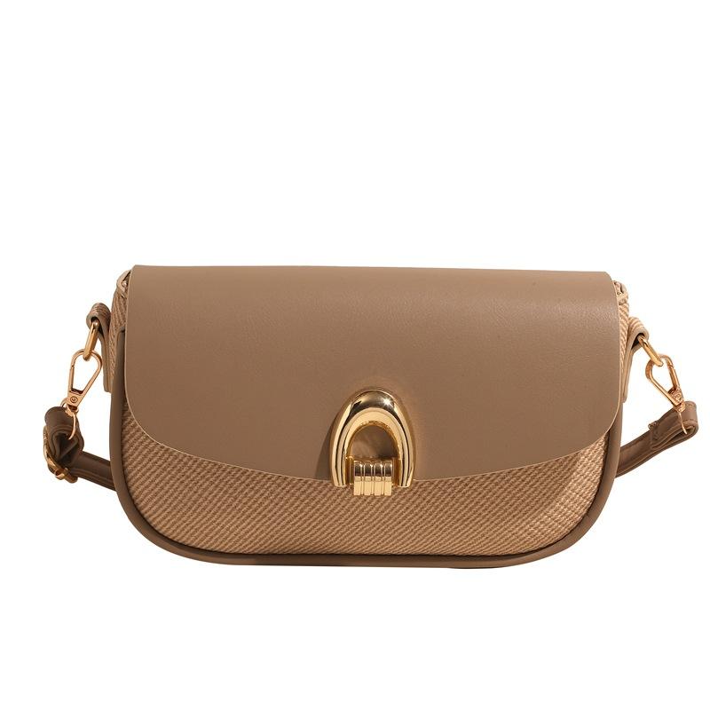 Einfache Textur Nische Frühling und Sommer neue hochwertige horizontale kleine quadratische Tasche vielseitige Mode einzelne Schulter Umhängetasche Damenhandtasche