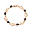 Heart Shape Bracelet with Crystal Accents Elegant Link Chain Design for Women Fashion Jewelry for Daily Wear and Events