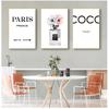 Prints Pink Peony Posters Wall Pictures Home Decor  Poster Perfume Abstract Painting Quotes Perfume Bottle Wall Art Canvas