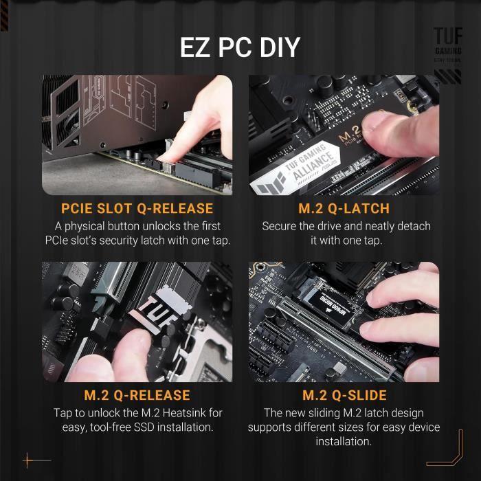 Carte mère - asus tuf gaming z890-plus wifi - ddr5 - wifi intégré - atx