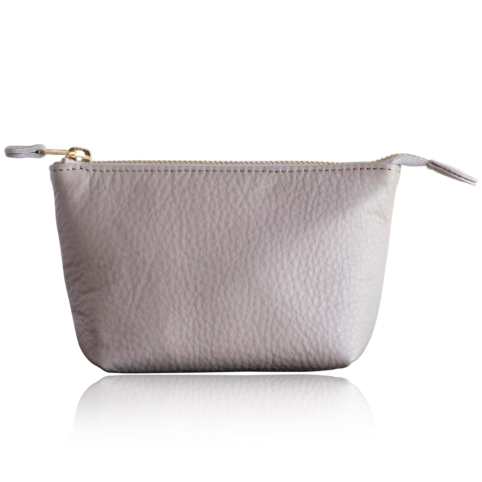 

artigianoworks Кожаный чехол-аксессуар для женщин и макияжа, серо-бежевый (Химедзи, Япония) Мужчины, Коровья кожа, Путешествия, Косметичка, Сумка-вкладыш, apo-01cs,