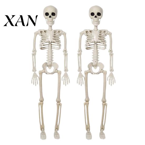 Sturdy Skeleton Figure for Garden Landscaping Halloween Decoration, 3Ft Life Size Full Body Human Bone, Realistic Posable Secret Room with Movable