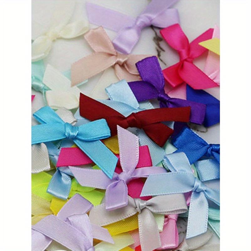50 Pieces/Bag 4cm Ribbon Bow With Various Colors For Gift Decoration And Making Hairpin Headwear Back To School Valentine Day