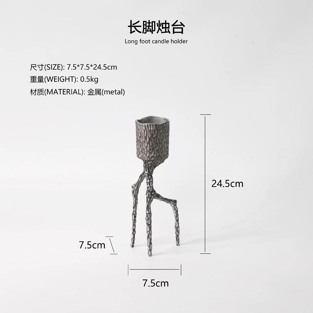 Metall Lysestake Sinklegering Lysestake Lysestake Trekantet Lysestakeholder BryllupsMidtstykker Hjemmeinnredning