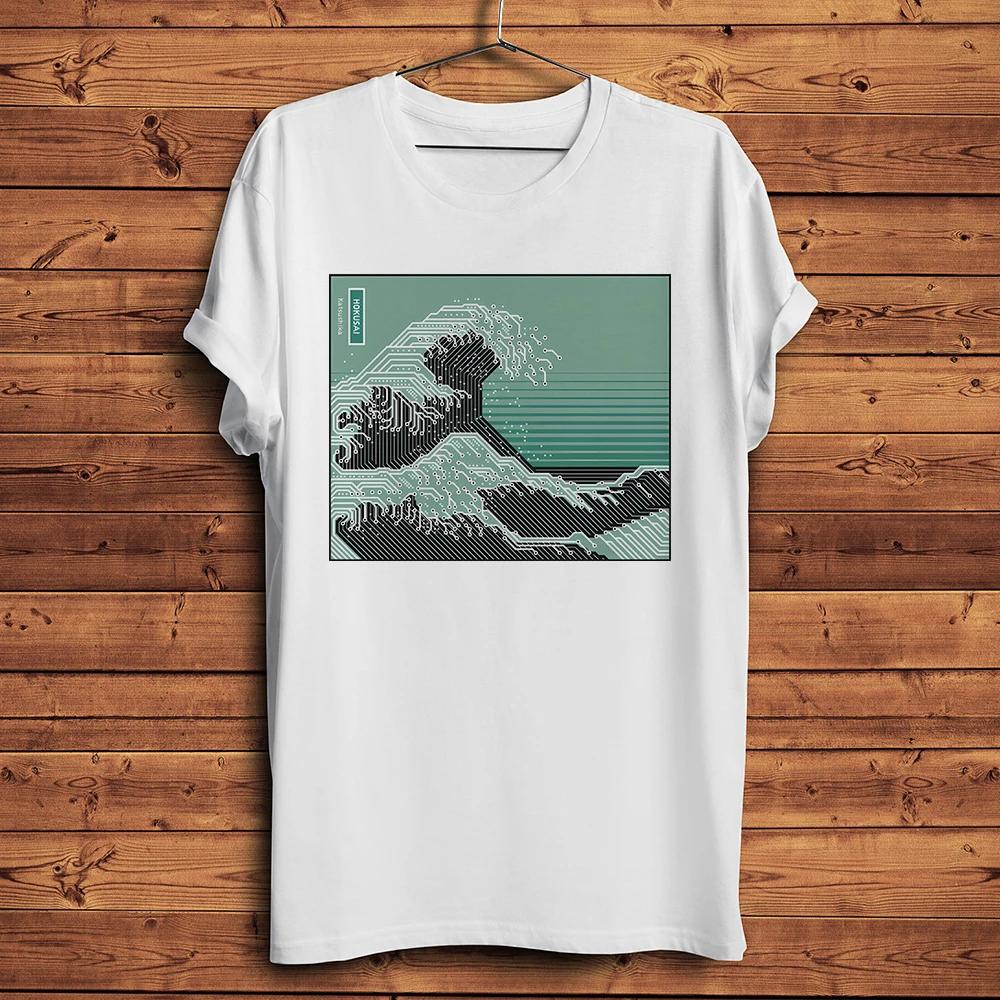 

Electronic PCB Kanagawa Great WaveFunny Geek T Shirt UnisexShort Sleeve Oneck Casual TShirt UnisexBreathable Tee Streetwear S