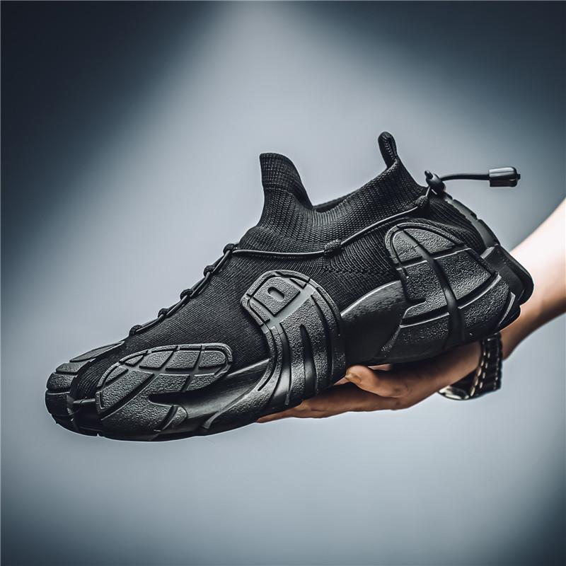 Men's Shoes Summer Breathable 2025 New Fly-woven Shoes Ultra-light Socks Shoes Versatile Dad Shoes Men's Personality Trend