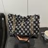 Denim bag women's new 2025 fashion niche design shoulder underarm bag versatile chain crossbody bucket bag