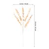 4Pcs Gold Tone Eucalyptus Stem Artificial Eucalyptus Leaves Stems Real Touch Faux Branches for DIY Home Decor Bookshelf Counter