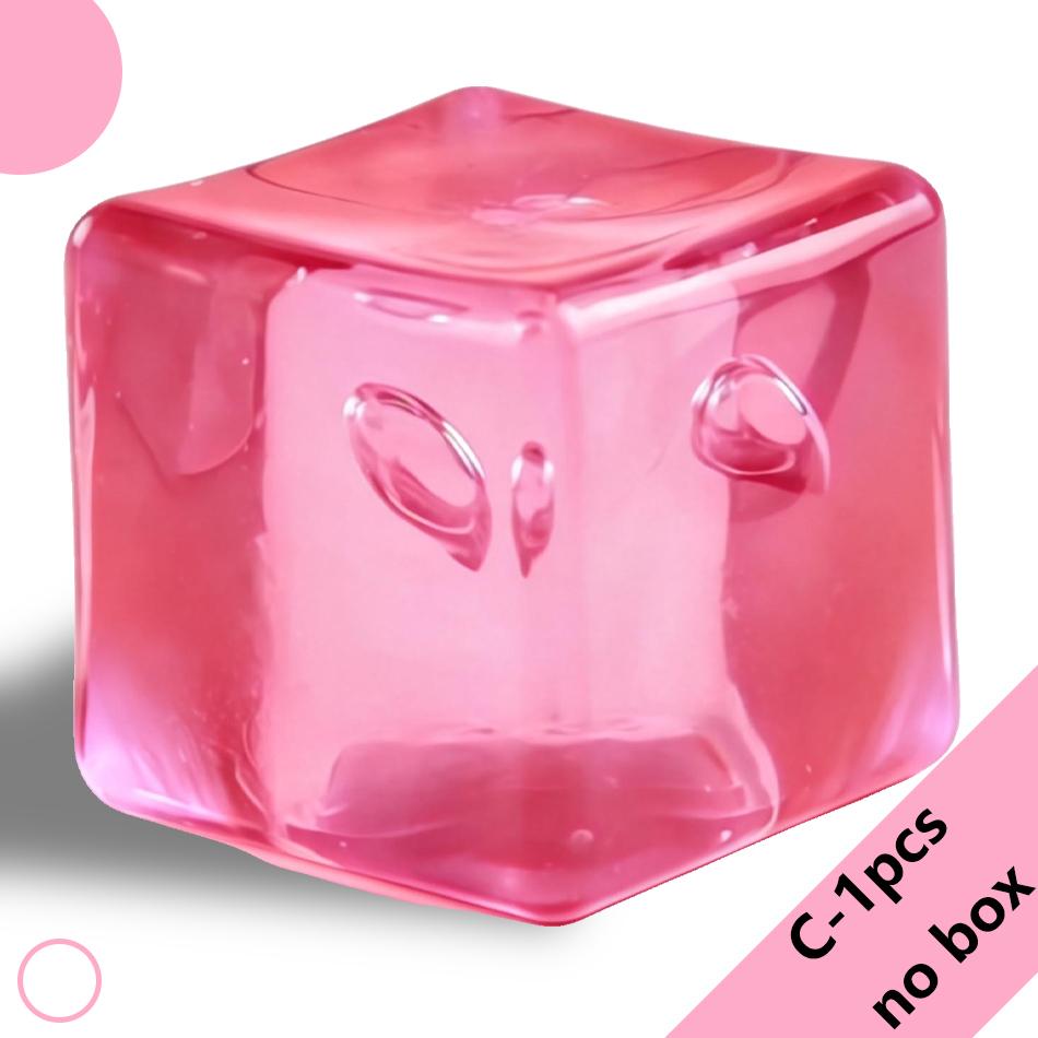 Spielzeug Spielzeug Spielzeug Schöner quadratischer Eis-Stressball Fidget Stressabbau Autismus Sensorisch Weich Knetbar Partygeschenke Geschenke für Erwachsene Kinder