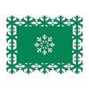 5-20PCS Christmas Snowflake Placemats and Table Runner Heat Resistant Dining Room Table Mats Holiday Party Tableware Decorations