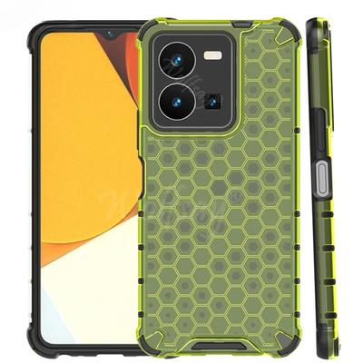 Nárazuvzdorné Průhledné Pouzdro Pro Vivo Y35 4G Bumper Proti nárazu Voštinová Pancéřovaná Zadní Kryt Pro Vivo Y35 Pouzdro Pro Vivo Y35 6,58 palce