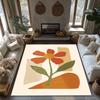 Boho Floral Area Rug Washable Non Slip Modern Abstract Home Decor Living Room Bedroom Mat Floor Carpet Stylish Accent