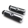 Motorcycle Parts Skull 1" Mechanical Hand Grips for Harley Davidson 1996-Later VRSC XL XR Dyna Softail YAMAHA Chrome/Black