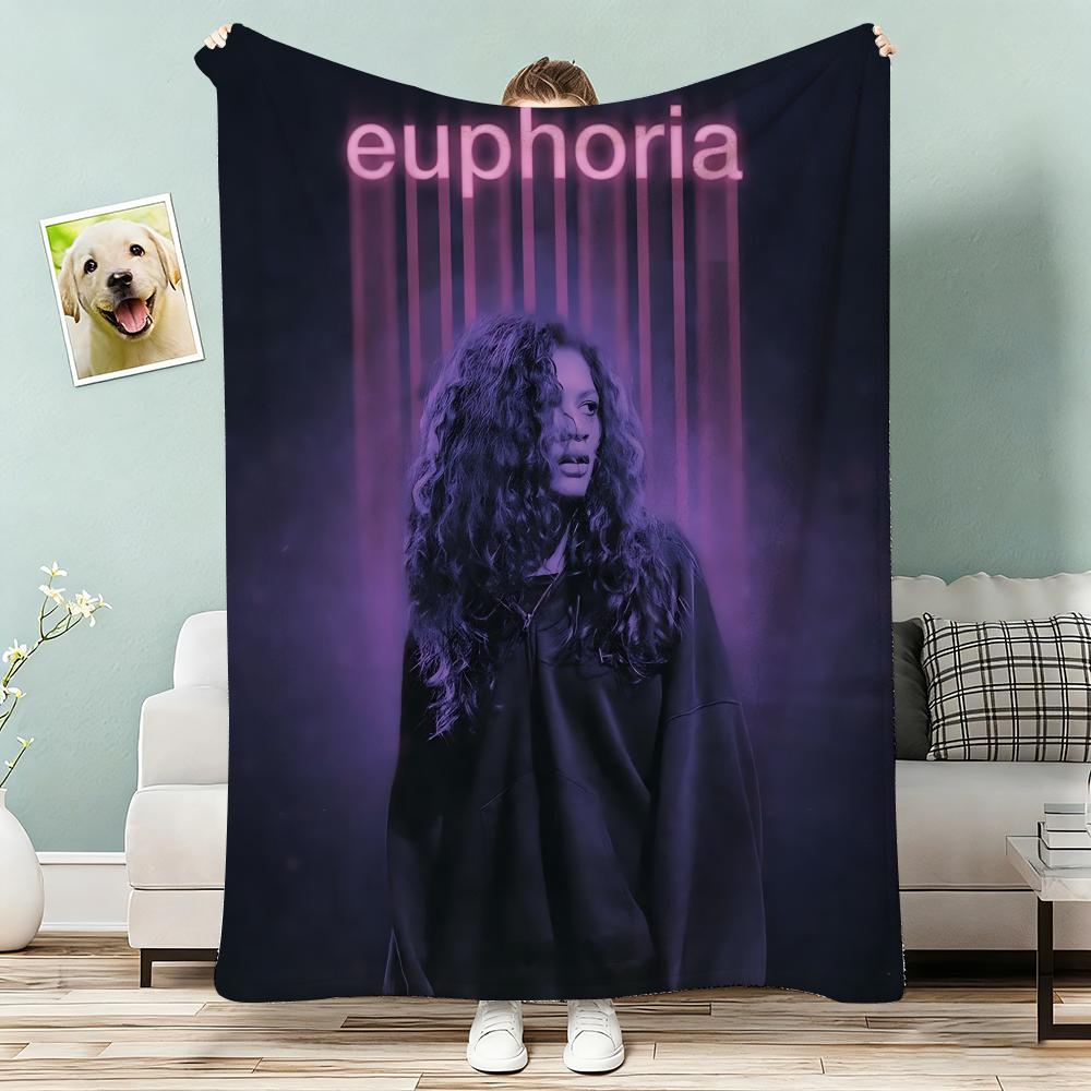 EupHOria TV Show Throw Lightweight 240g Flannel Blanket Soft Skin-friendly for Summer Cooling