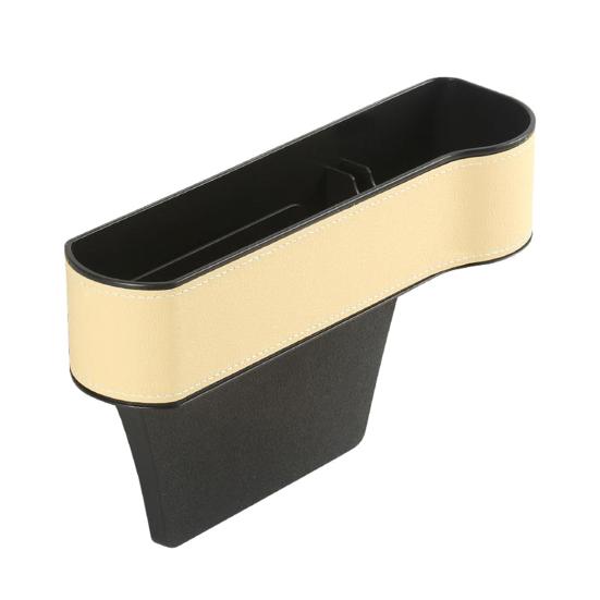 Car Seat Gap Filler Organizer Faux Leather Storage Box with Phone Slot Sunglasses Compartment RFID Protection Non-Slip Silicone Universal Car