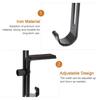 4/8Pcs 2-in-1 Fireplace Stocking Hanger Garland Holder Rust-Proof Easy Installation Double Hook Design Wreath Hanging Rack