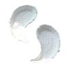 White Feather Jewelry Tray, Plaster Feather Trinket Dish, Decorative Wing Jewelry Dish for Earrings Necklaces Bracelets Dressing Table Decor