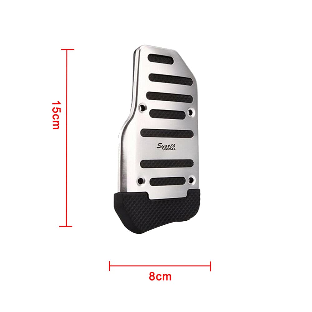 Andifany 2 Pcs Gas Axle Pedal and Brake Pedal Cover Foot Pad Non-slip, Universal Automatic Transmission Car