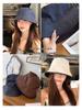 Women's Korean Reversible Denim Fisherman Hat - Spring/Autumn Fashion Versatile Slimming Bucket & Warm Beanie
