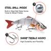 3pcs/Box 4-Segments Swimbait Sinking Wobblers Set of Lures 12cm 16g Lifelike Crankbaits Fishing Lure Artificial Bait Kit