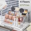 3/4/5/6/7 Schichten Acryl-Nagellack-Präsentationsständer Transparenter Kosmetik-Organizer Mehrschichtiger einfacher Montageständer-Ständerhalter