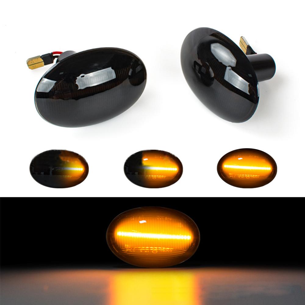

NEW 2Pcs Dynamic LED Side Repeater Light For BMW MINI Cooper R56 R57 R58 R59