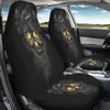 Two-piece Universal Personalized Skull Seat Cover Car Seat Protector Car Cushion Cover