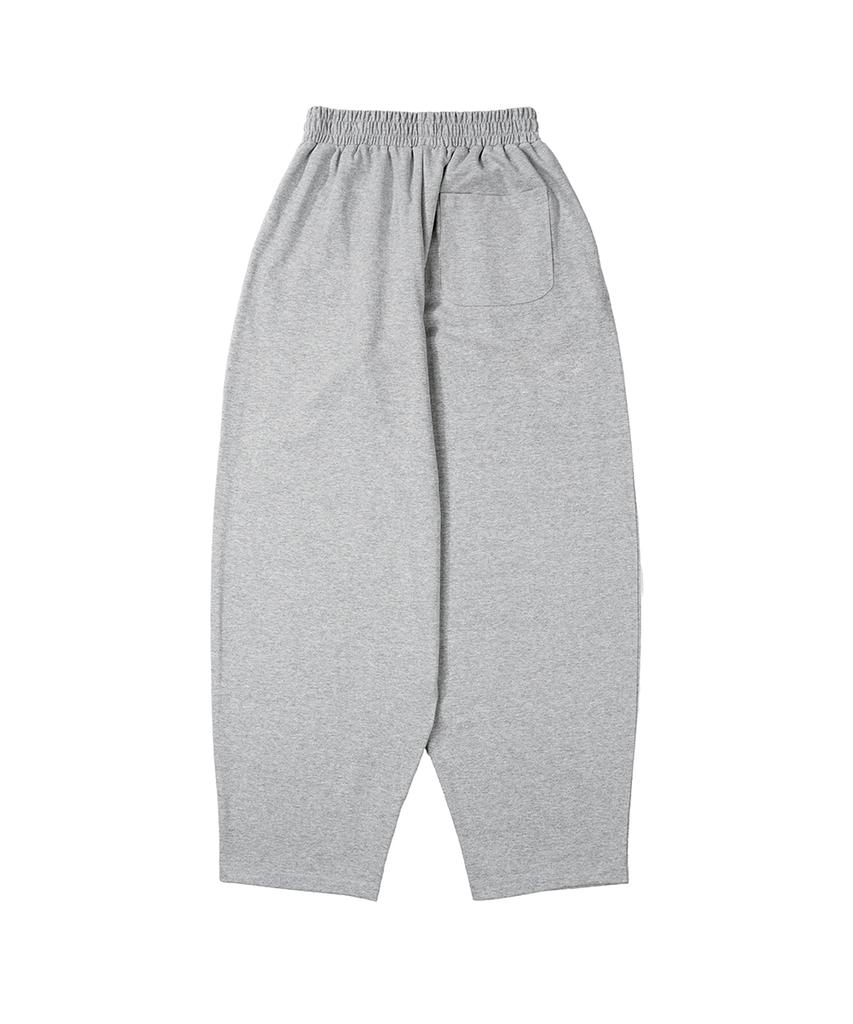 GAKKAI UNIONS One-Pleat Noise Stitch Embroidered Balloon Pants Gray