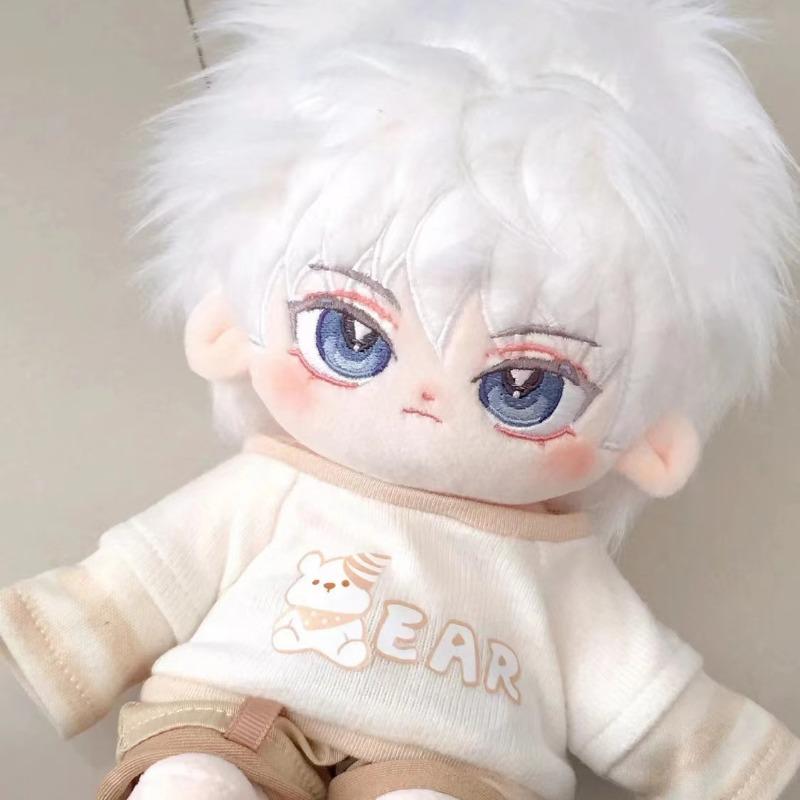 20cm HUNTER.HUNTER Killua Zoldyck Anime Figures Plush Cosplay Dress Up Cotton Doll Toy for Kid Birthday Festival Gift Fan Mascot