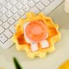 Foam Like Waffle Cake Squishy Glossy Topping Pastry Look Slow Rising Squishy Realistic Cute Soft Bread Squishy Stress Relief