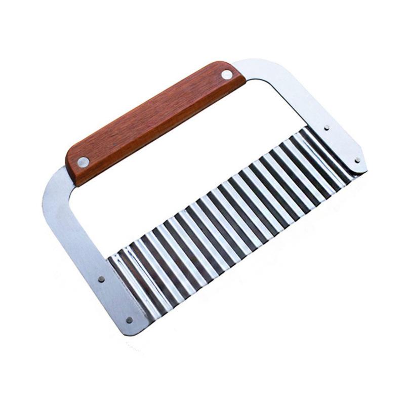 Kitchen Tools: Stainless Steel Wavy Knife Wavy French Fries Potato Shreds CutterMulti-functional Vegetable Cutter