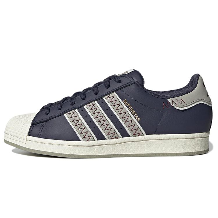 

Adidas Originals Superstar Low Top Sneakers Unisex Sneakers Blue Gray Brown GX2166 42