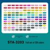 Sta 3203 Double-Ended Quick-Drying Oil-Based Marker Pen Set for Student Art & Indoor Design
