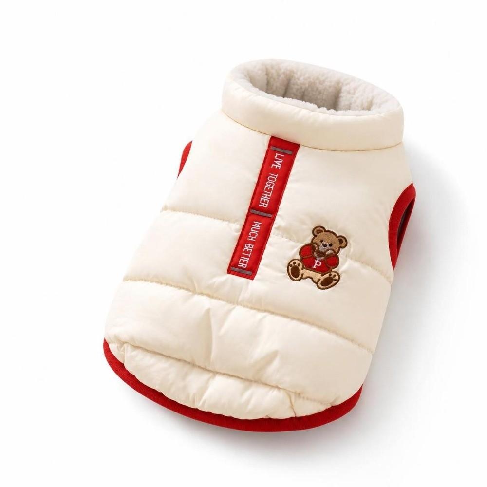 Plush Dog Hiking Jacket Windproof Dog Bodysuit Cute Dog Warm Clothes Puppy