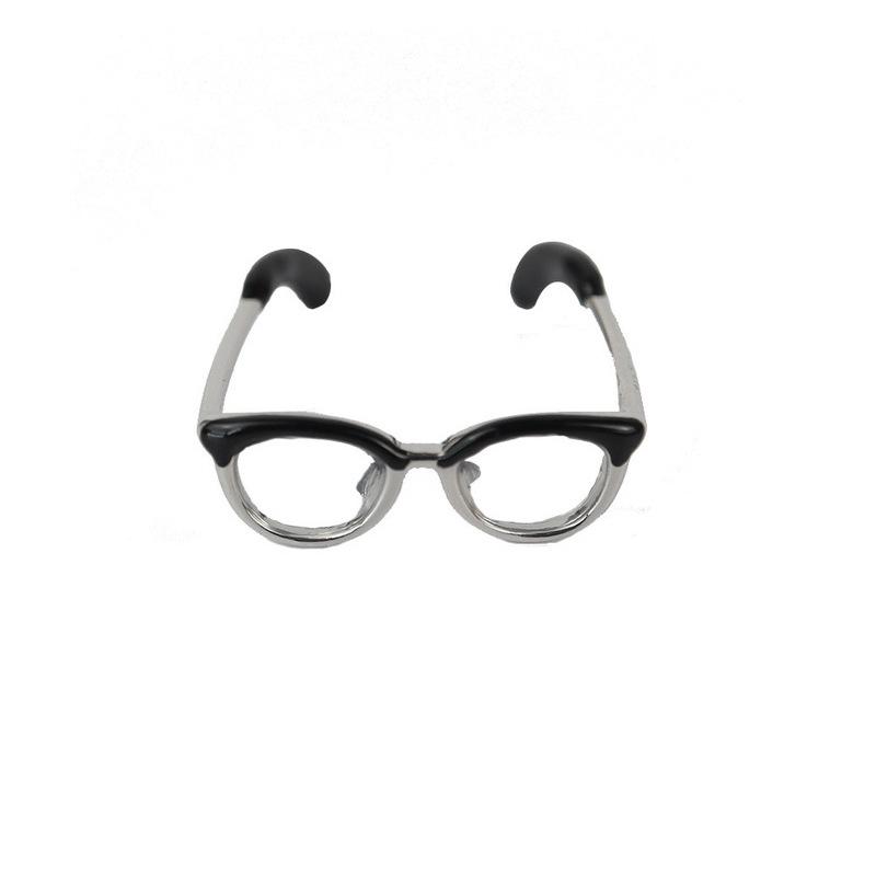 

Cute Glasses Ins Girl Open Ring Adjustable Enamel Painting Ring Finger Buckle Tail Rings Adjustable Opening чёрный