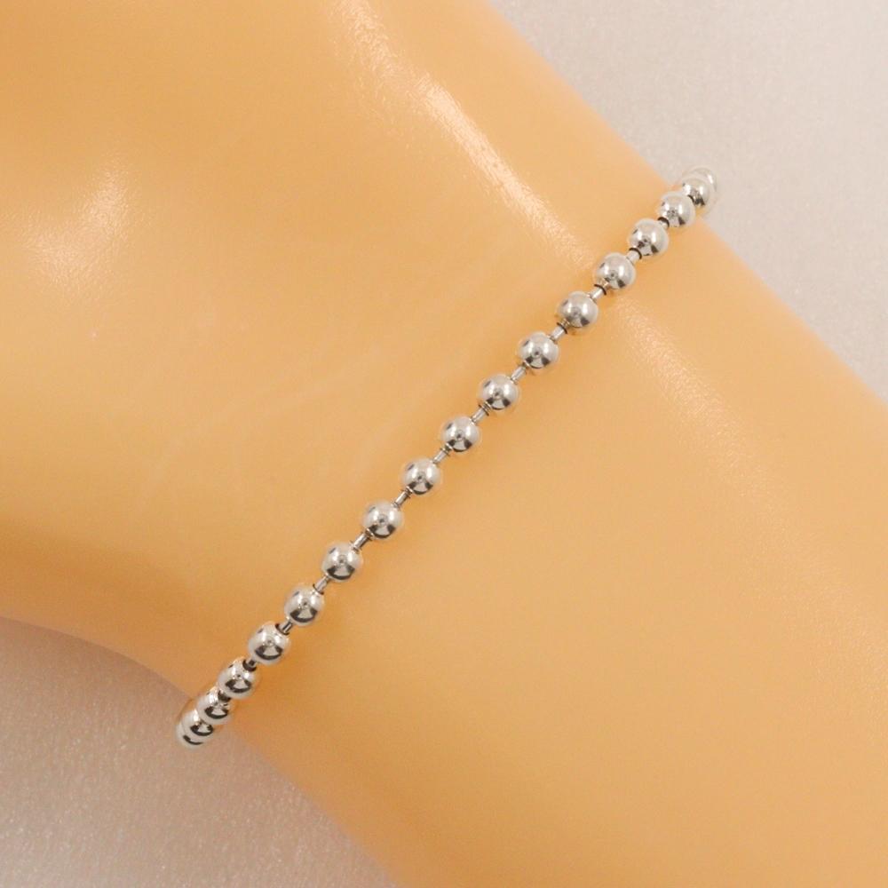 GUCCI Interlocking G Bracelet Ball chain Red Silver925 20.8g unisex Used