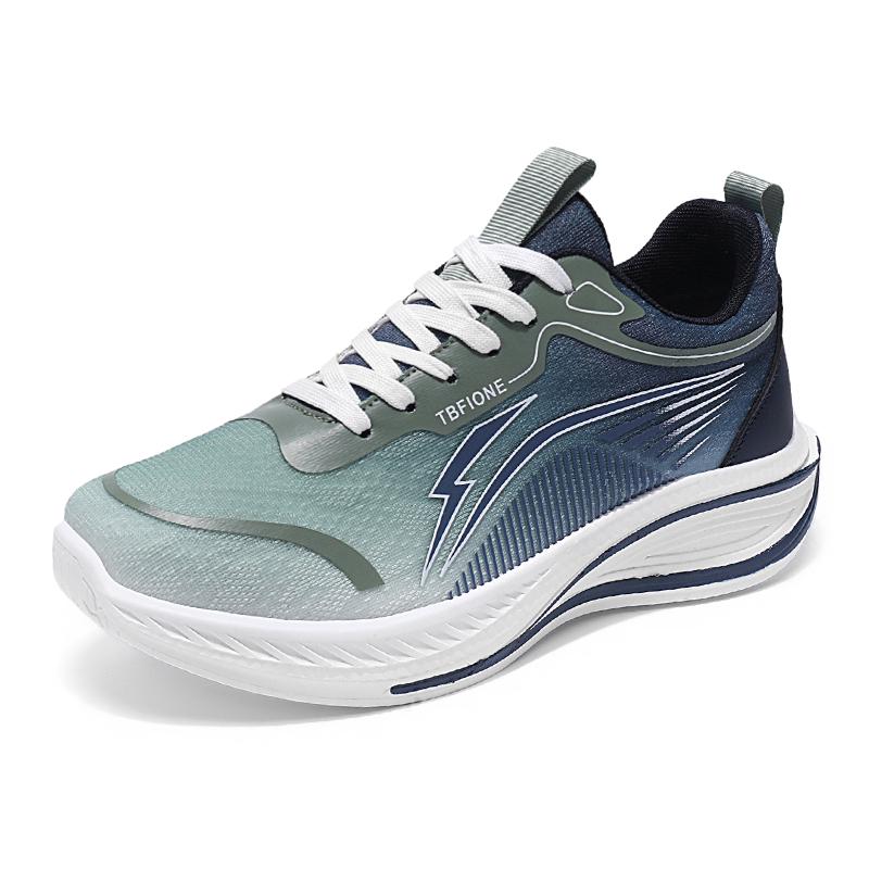 Men's Korean Breathable Light Casual Sneakers Four Seasons Outdoor Soft-sole Running Shoes Student Shock-absorbing Sports Shoes