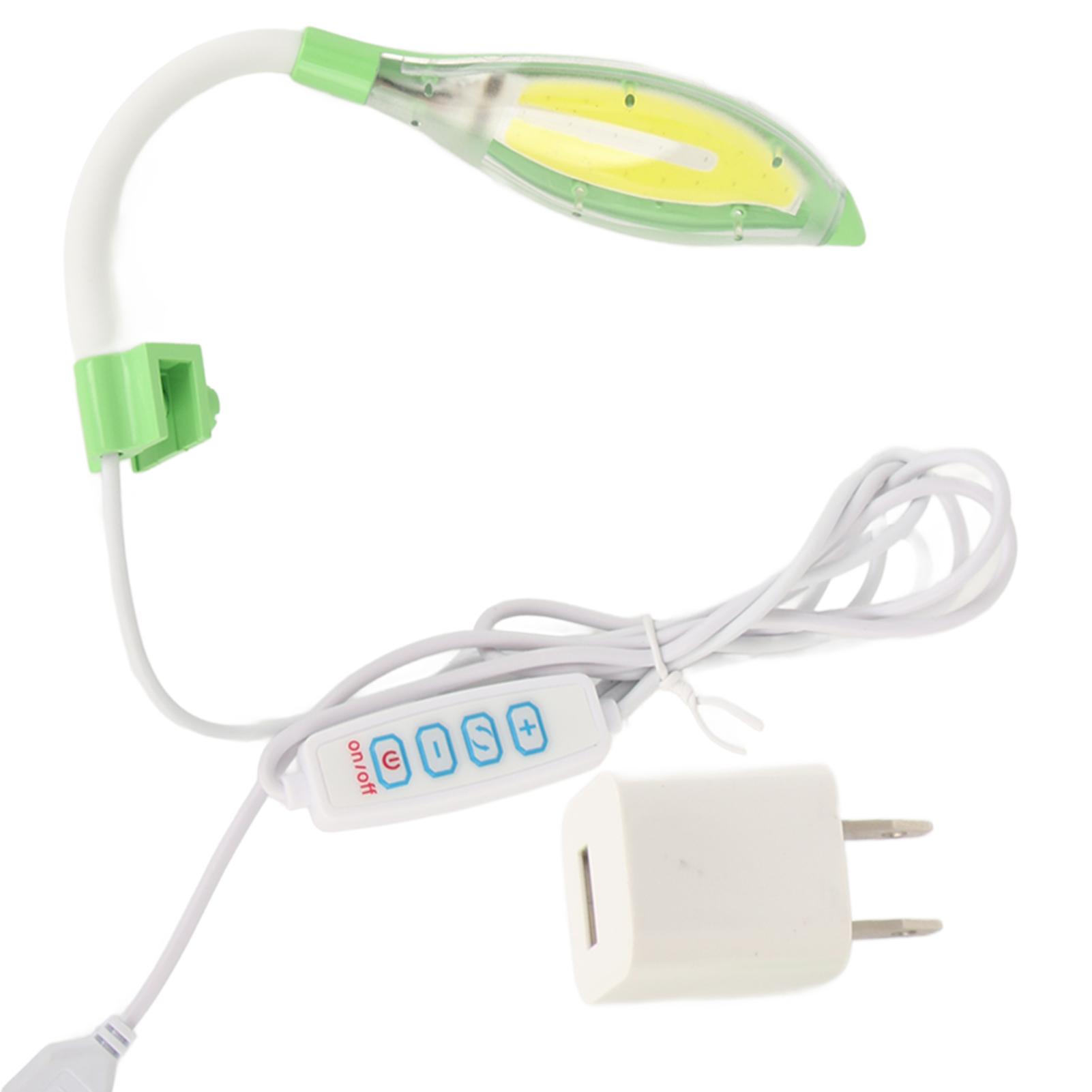 

USB Tortoise Fish Tank Aquarium LED Clip On Light (Green) (Blue White Light)