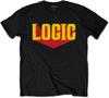 Logic Logo Tee Men T Shirt Casual Cotton Unisex Black