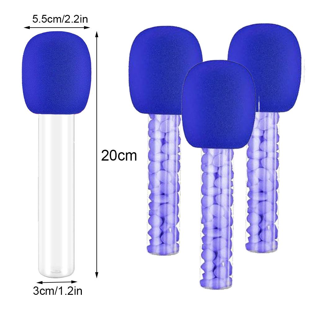 4/24pcsMicrophone Candy Tube Plastic Toy Rock Music Party Decoration Prop Microphone Candy Tube Disco Microphone Prop