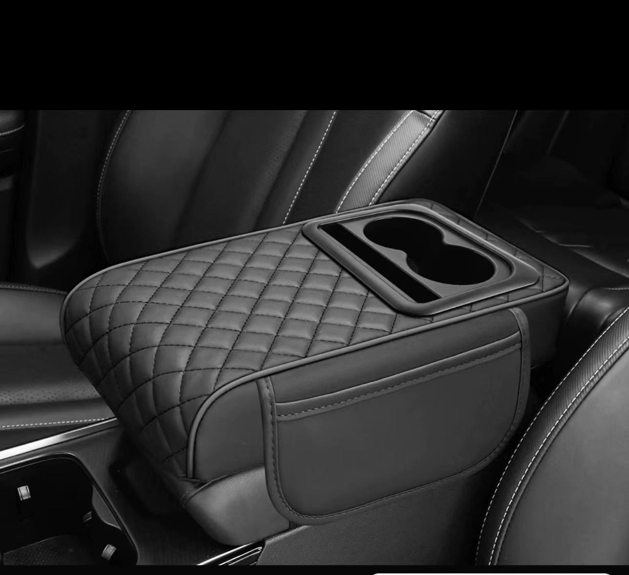 

Універсальний автомобільний підлокітник з підсклянником та відділенням для зберігання - Зручна підтримка ліктя та подушка для підняття