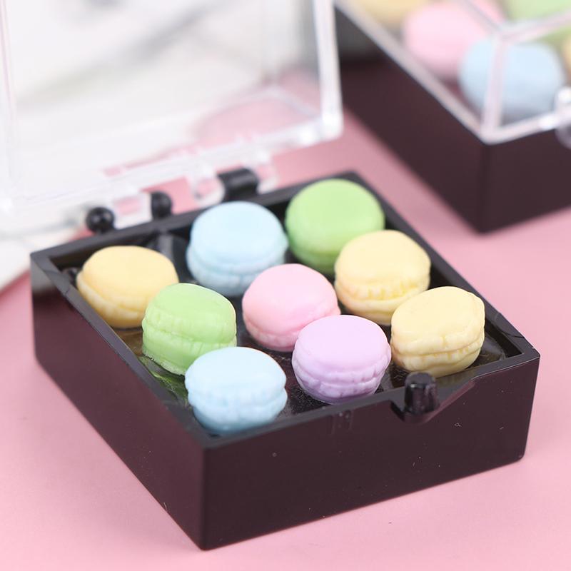 1Set 1:12 Dollhouse Miniature Macaroon Food Dessert Tea Snack Kitchen Decor Toy