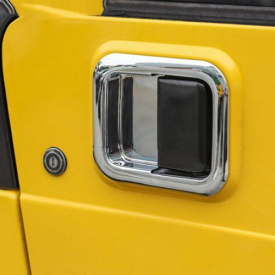 Car Exterior Door Handle Bowl Trim Cover For Jeep Wrangler TJ 1997-06 Chrome